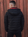 Herren Steppwinterjacke mit Kapuze schwarz Dstreet TX4863_3