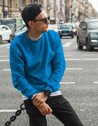 Herren Sweatshirt Blau Dstreet BX4509_1