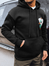 Herren Sweatshirt mit Aufdruck Farbe Schwarz DSTREET BX5666_3