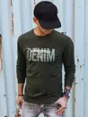 Herren Sweatshirt mit Aufdruck Khaki Dstreet BX5358_1