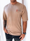 Herren T-shirt mit Aufdruck Cappuccino Dstreet RX5303_1