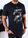 Herren T-shirt mit Aufdruck Farbe Dunkelblau DSTREET RX5431_2