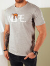 Herren T-shirt mit Aufdruck Farbe Grau DSTREET RX5355_1