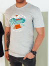 Herren T-shirt mit Aufdruck Farbe Grau DSTREET RX5401_1