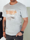 Herren T-shirt mit Aufdruck Farbe Grau DSTREET RX5488_1