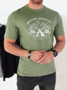 Herren T-shirt mit Aufdruck Farbe Grün DSTREET RX5414_2