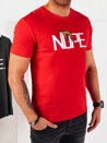 Herren T-shirt mit Aufdruck Farbe Rot DSTREET RX5360_2