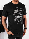 Herren T-shirt mit Aufdruck Farbe Schwarz DSTREET RX5430_2