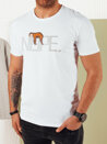 Herren T-shirt mit Aufdruck Farbe Weiß DSTREET RX5361_1