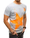 Herren T-shirt mit Aufdruck Hellgrau Dstreet RX4361_3