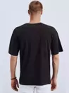 Herren T-shirt mit Aufdruck und Aufnäher Schwarz Dstreet RX4608_3