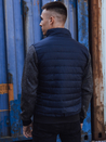 Herren Übergangsjacke gesteppt navy blau Dstreet TX4857_4