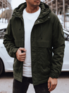 Herren Übergangsjacke mit Kapuze grün Dstreet TX4884_1