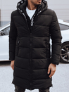 Herren Winterjacke lang mit Kapuze gesteppt schwarz Dstreet TX4871_1