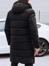 Herren Winterjacke lang mit Kapuze gesteppt schwarz Dstreet TX4871_3