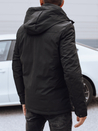 Herren Winterjacke mit Kapuze schwarz Dstreet TX4908_1