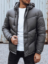 Herren Winterjacke mit abnehmbarer Kapuze grau Dstreet TX4834_1