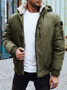 Herren Winterjacke mit abnehmbarer Kapuze grün Dstreet TX4836_1