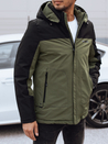 Herren Winterjacke mit abnehmbarer Kapuze grün Dstreet TX4913_3