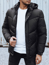 Herren Winterjacke mit abnehmbarer Kapuze schwarz Dstreet TX4833_1