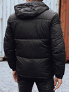 Herren Winterjacke mit abnehmbarer Kapuze schwarz Dstreet TX4833_5