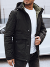 Herren Winterjacke mit abnehmbarer Kapuze schwarz Dstreet TX4904_3