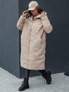 Lange Damen Winterjacke mit Kapuze MELVIN dunkelbeige Dstreet TY4509_2