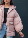 Steppjacke in Übergröße mit Kapuze PARIMA rosa Dstreet TY4480_2