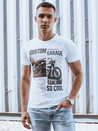 Weißes Herren-T-Shirt Dstreet RX5539_1