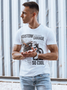 Weißes Herren-T-Shirt Dstreet RX5539_2