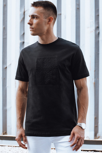 Schwarzes Herren-T-Shirt Dstreet RX5517