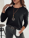 MINIMODA Damen Einheitsgröße Bluse mit Anhänger schwarz Dstreet RY2678
