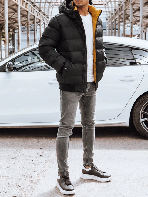 Herren Winter Steppjacke Schwarz Dstreet TX4214