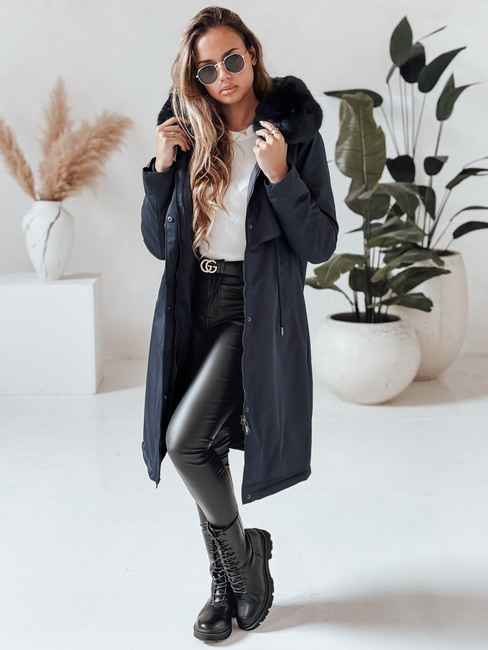 Damen Winterjacke LUSTER Farbe Dunkelblau DSTREET TY4018