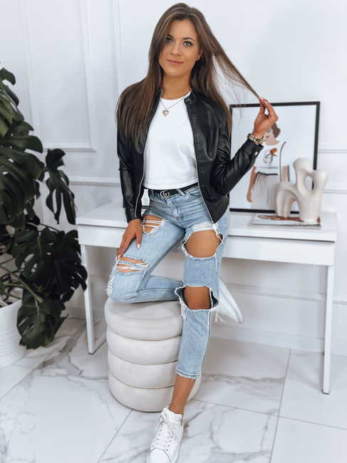 Damen Bikerjacke LILIS Farbe Schwarz DSTREET TY3469