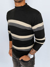 Herren Gestreifte Pullover Farbe Schwarz DSTREET WX2127