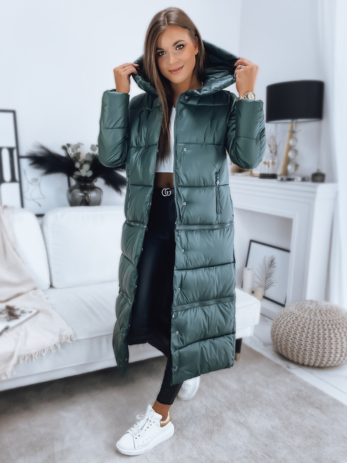 Damen Mantel/Steppjacke INKA PREMIUM Dunkelgrün Dstreet TY3146
