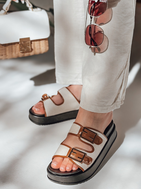 Damen FLATSTEP camel flip-flops Dstreet ZY0895