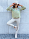Damen Oversize Sweatshirt MONACO Farbe Dunkelgrün DSTREET BY1233