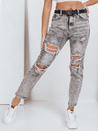 Damen Push Up Jeans mit Löchern grau Dstreet UY2780