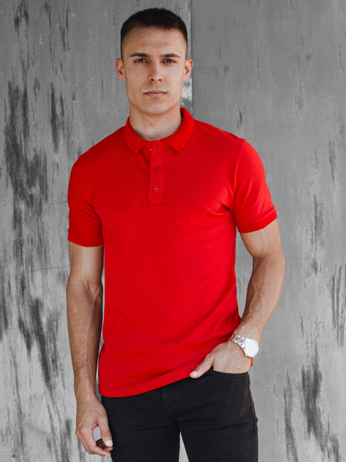 Herren Poloshirt Farbe Rot DSTREET PX0598