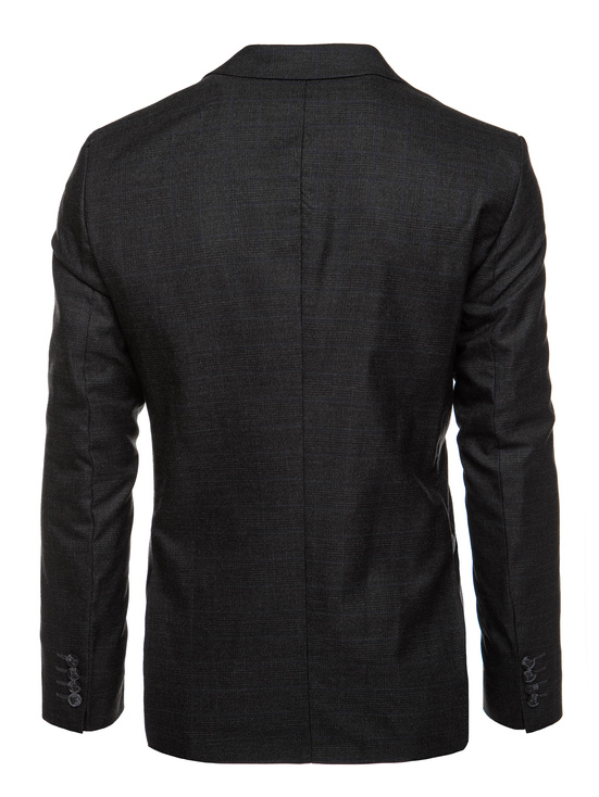 Einreihiger Herrenblazer schwarz Dstreet MX0626