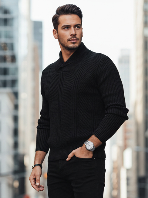 Schwarzer Herren-Pullover Dstreet WX2256z