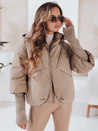 MISSLAYER Damen Winterjacke mit Kapuze camel Dstreet TY5035