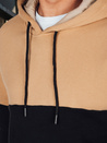 Herren Basic-Kapuzenpulli in camel Dstreet BX5878