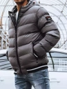 Beidseitige Herren Winterjacke grau Dstreet TX4198_1