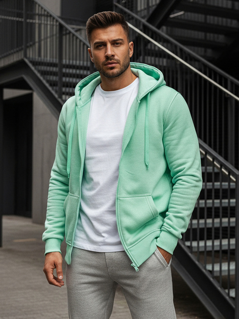 Herren Kapuzenpullover Minzegrün Dstreet BX5231
