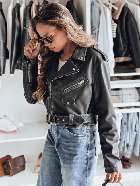 PALIGOR Damen Lederjacke schwarz Dstreet TY4160
