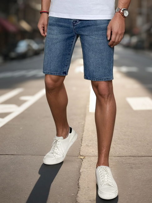 Kurze blaue Herrenjeans Dstreet SX2489