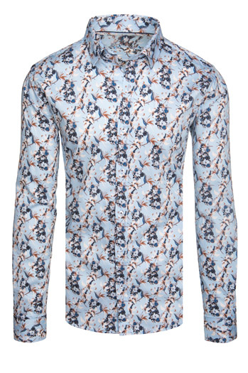 Herrenhemd blau Dstreet DX2635